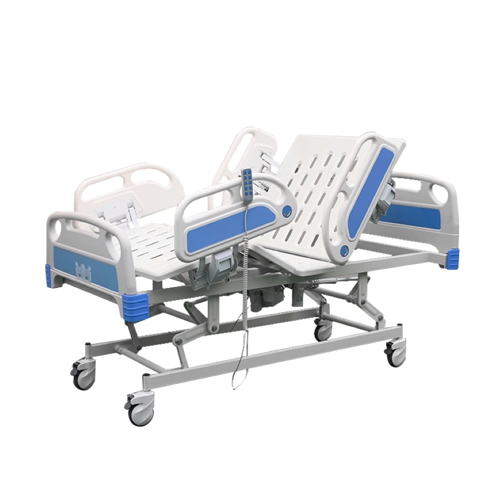 Five-function electric hospital bed, product view 1